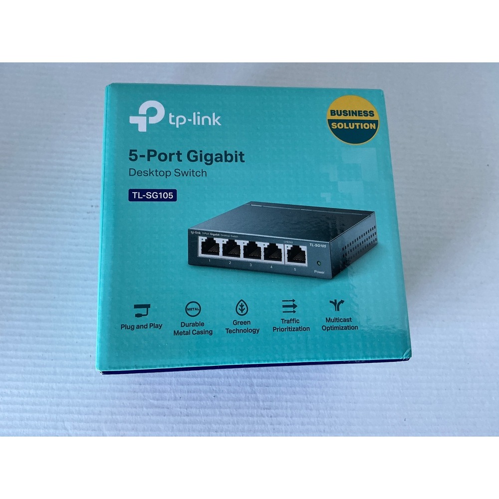 TP-Link 5-Port Gigabit Desktop Switch TL-SG105 Metal Casing Ethernet Hub‎